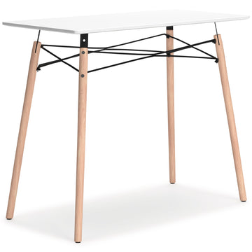Jaspeni White/Natural Home Office Desk - Ornate Home