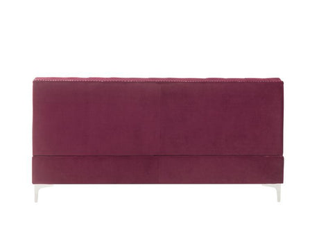 Jaszira Burgundy Velvet Modular Sofa Units / Create your own Style - Ornate Home