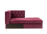 Jaszira Burgundy Velvet Modular Sofa Units / Create your own Style - Ornate Home