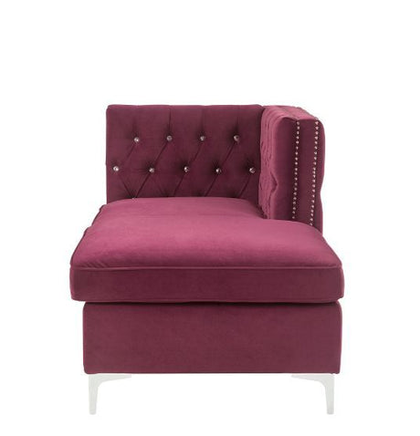 Jaszira Burgundy Velvet Modular Sofa Units / Create your own Style - Ornate Home