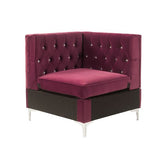 Jaszira Burgundy Velvet Modular Sofa Units / Create your own Style - Ornate Home