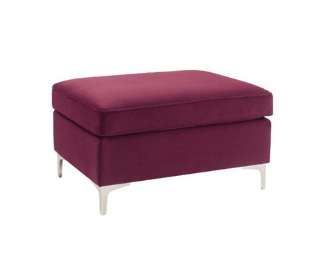 Jaszira Burgundy Velvet Modular Sofa Units / Create your own Style - Ornate Home