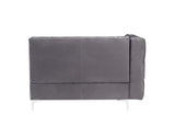 Jaszira Gray Velvet Modular Sofa Units / Create your own Style - Ornate Home
