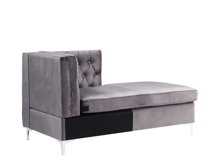 Jaszira Gray Velvet Modular Sofa Units / Create your own Style - Ornate Home