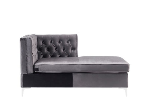 Jaszira Gray Velvet Modular Sofa Units / Create your own Style - Ornate Home
