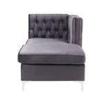 Jaszira Gray Velvet Modular Sofa Units / Create your own Style - Ornate Home