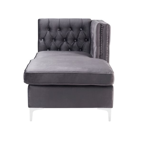 Jaszira Gray Velvet Modular Sofa Units / Create your own Style - Ornate Home