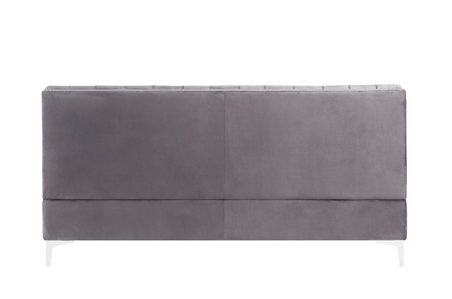 Jaszira Gray Velvet Modular Sofa Units / Create your own Style - Ornate Home