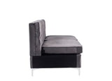 Jaszira Gray Velvet Modular Sofa Units / Create your own Style - Ornate Home