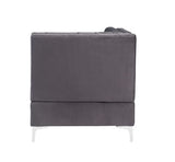 Jaszira Gray Velvet Modular Sofa Units / Create your own Style - Ornate Home