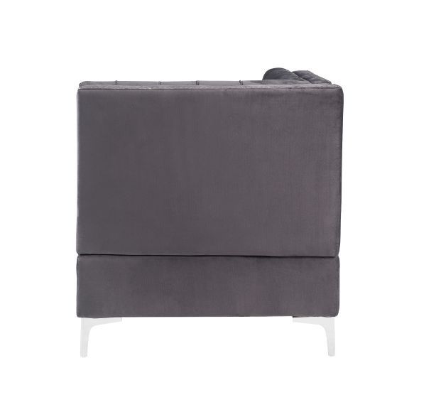 Jaszira Gray Velvet Modular Sofa Units / Create your own Style - Ornate Home