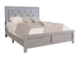 Jaylen Cream King LED Panel Bed - Ornate Home