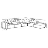 Jennifer Grey 6 Pc Sectional - Ornate Home
