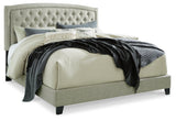 Jerary Gray Upholstered Bed - Ornate Home