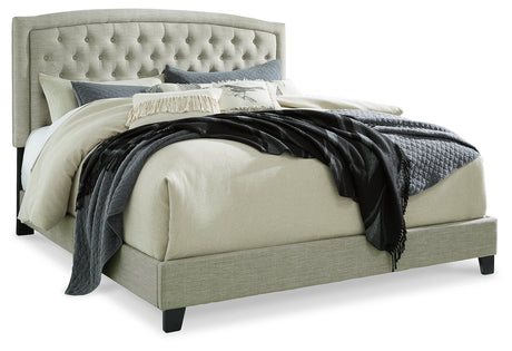 Jerary Gray Upholstered Bed - Ornate Home
