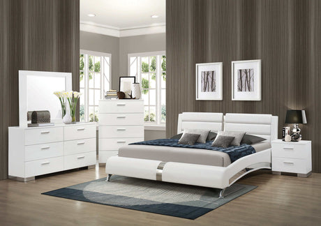 Jeremaine White Queen Bed - Ornate Home