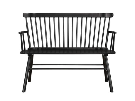 Jerimiah Spindleback Black Bench - Ornate Home
