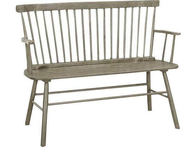 Jerimiah Spindleback Gray Bench - Ornate Home