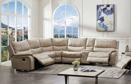 Jerominus Beige Sectional - Ornate Home