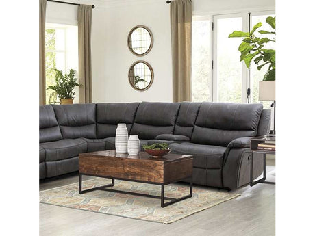 Jerominus Dark Gray Sectional - Ornate Home