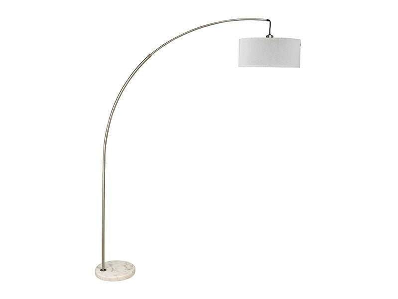 Jess Brushed Steel Arch Lamp - Ornate Home