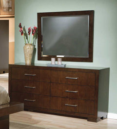 Jessica Cappuccino 4pc Eastern King Platform Bedroom Set - Ornate Home