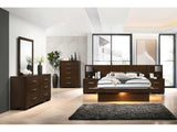 Jessica Cappuccino Queen Bed 6 Pc Set - Ornate Home