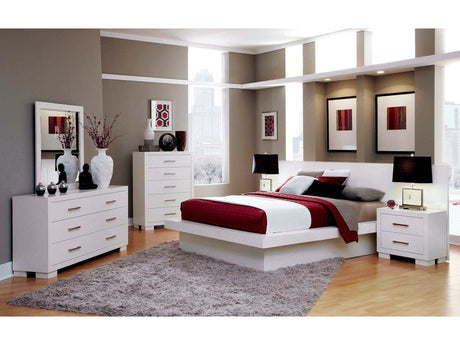 Jessica White 4pc Queen Bedroom Set - Ornate Home