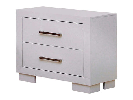 Jessica White Nightstand - Ornate Home