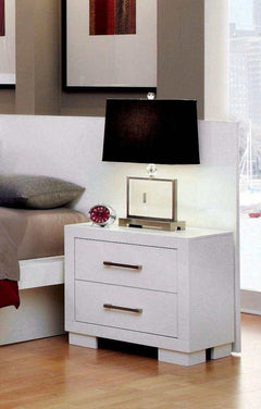 Jessica White Nightstand - Ornate Home