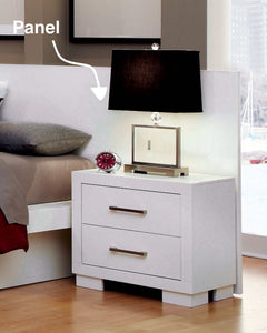 Jessica White Nightstand Panels (Set Of 2) - Ornate Home