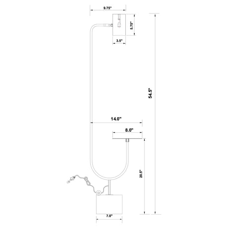 Jodie Antique Brass Floor Lamp - Ornate Home