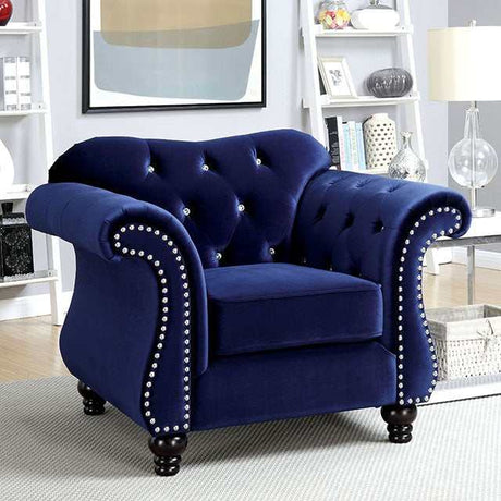 Jolanda Blue Chair - Ornate Home