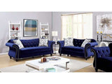 Jolanda Blue Loveseat - Ornate Home