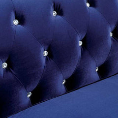 Jolanda Blue Loveseat - Ornate Home