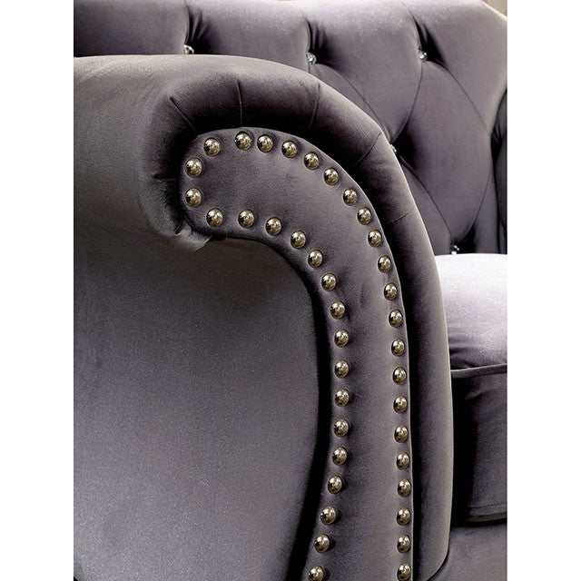 Jolanda Gray Chair - Ornate Home