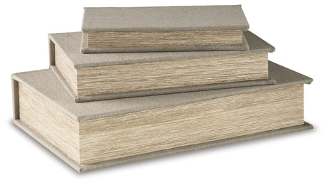 Jolina Beige Box (Set of 3) - Ornate Home