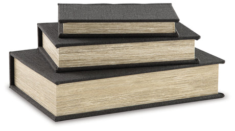 Jolina Black Box (Set of 3) - Ornate Home