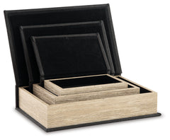 Jolina Black Box (Set of 3) - Ornate Home