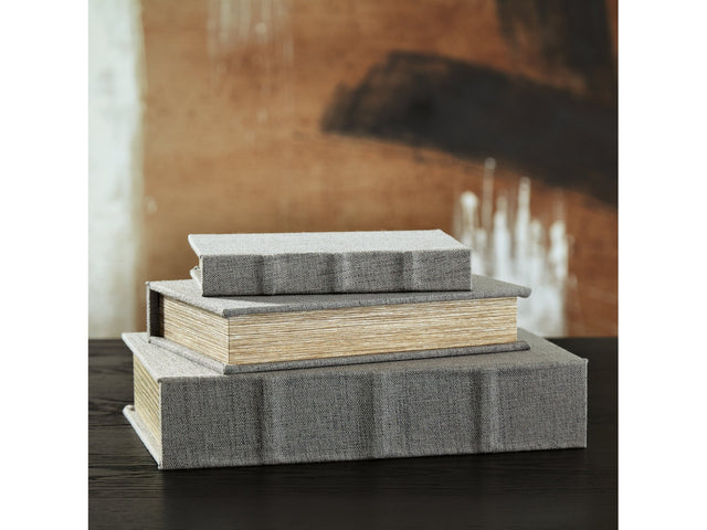 Jolina Gray Box (Set of 3) - Ornate Home