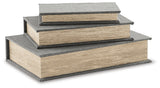 Jolina Gray Box (Set of 3) - Ornate Home