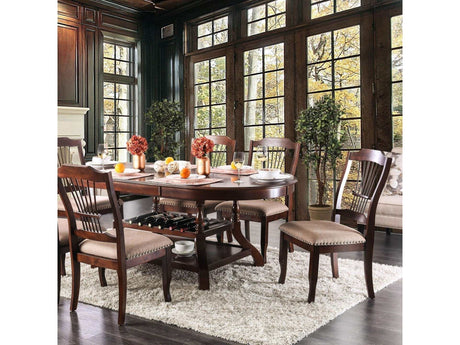 Jordyn Brown Cherry Dining Table - Ornate Home
