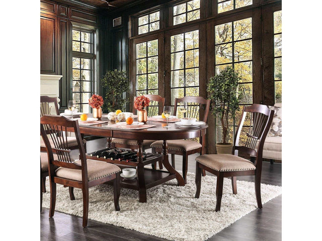 Jordyn Brown Cherry Dining Table - Ornate Home