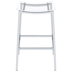 Jovani Silver Bar Stool - Ornate Home