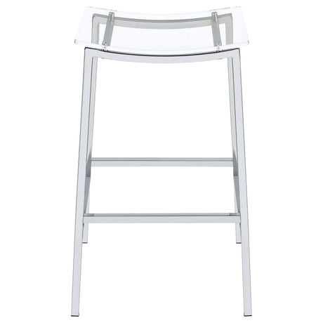 Jovani Silver Bar Stool - Ornate Home