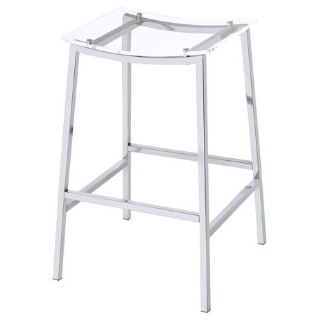 Jovani Silver Bar Stool - Ornate Home