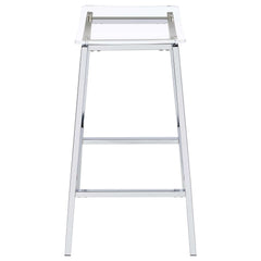 Jovani Silver Bar Stool - Ornate Home