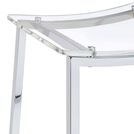 Jovani Silver Bar Stool - Ornate Home