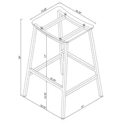 Jovani Silver Bar Stool - Ornate Home