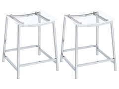 Jovani Silver Counter Stool - Ornate Home